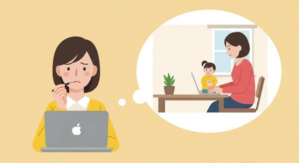 在宅勤務の人はずるい！育児したり保育園まで