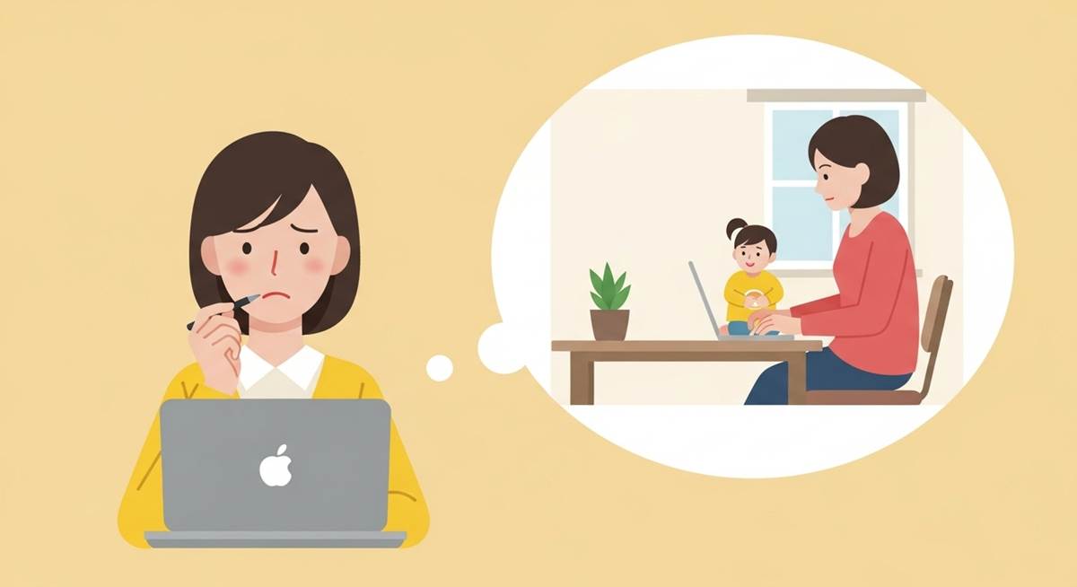 在宅勤務の人はずるい！育児したり保育園まで