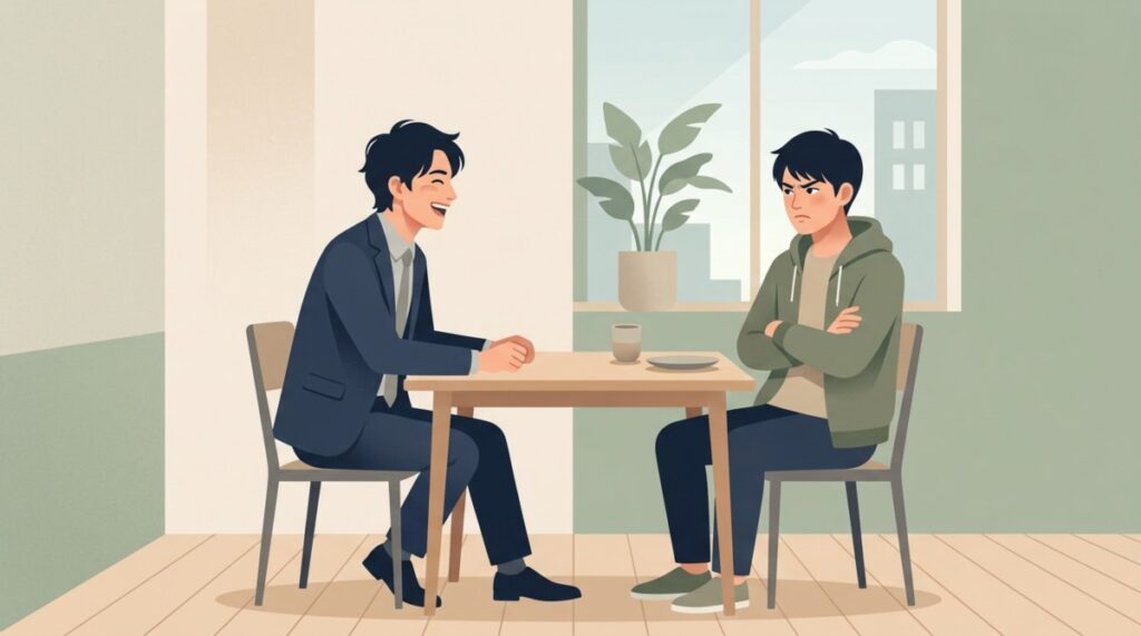 営業担当者の態度がでかいと感じたとき。心理的な背景とストレスをためない対応法
