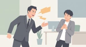 威圧的な態度をとる人はパワハラ？特徴と境界線、受けたときの対処法